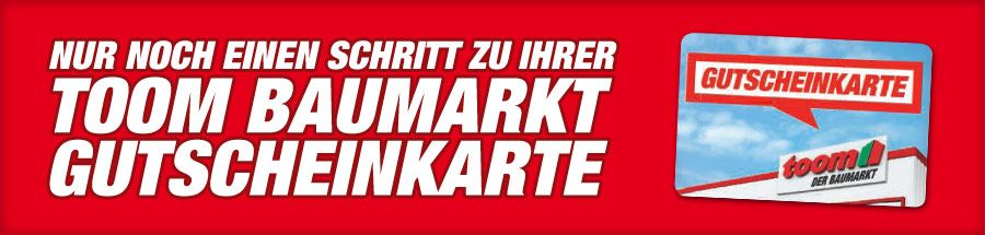 toom Baumarkt - Gutscheinkarte - 10 Euro
