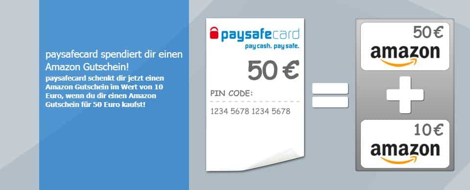 PaySafeCard - Amazon-Gutschein - 50 Euro, 10 Euro geschenkt