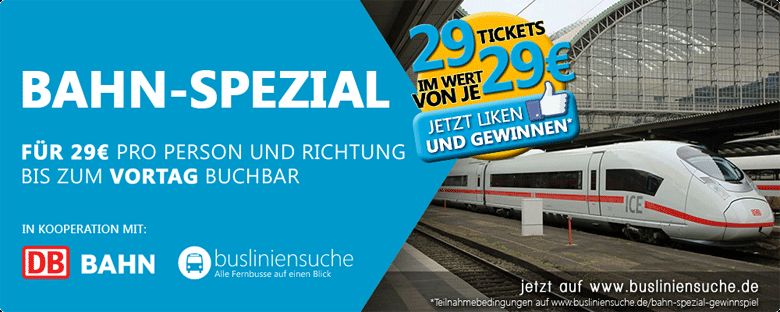 Busliniensuche - Deutsche Bahn Spezial