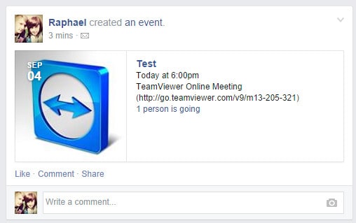Facebook TeamViewer Event