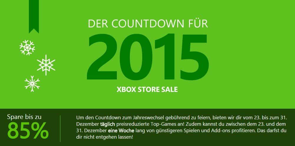 Xbox Store Sale 2015