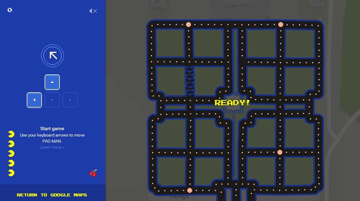 Google Maps - Pacman