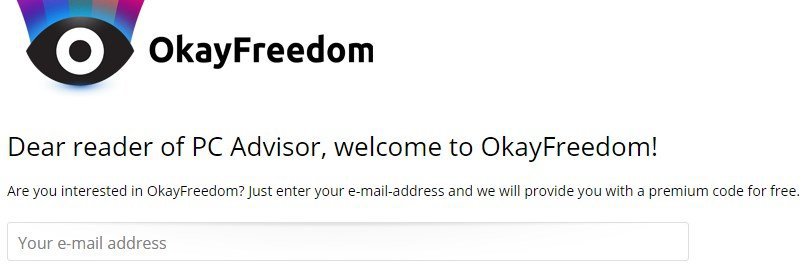 OkayFreedom - PCAdvisor-Aktion - Ein Jahr kostenlos