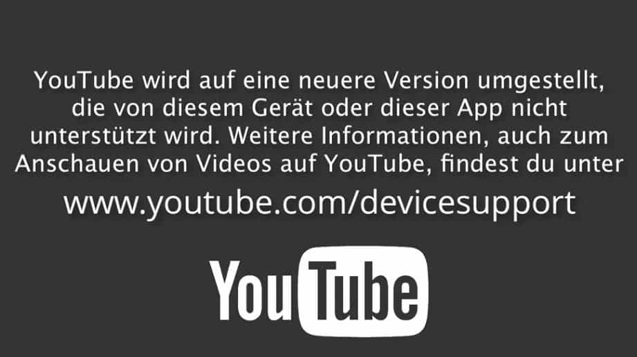 YouTube - API-Umstellung - Device