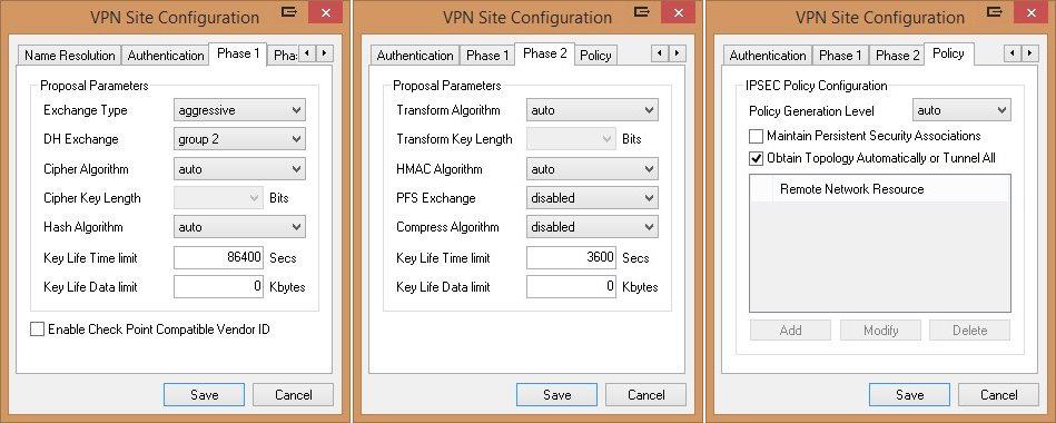 VPN Access Manager - VPN Site Configuration - FRITZ!Box - Screen 4