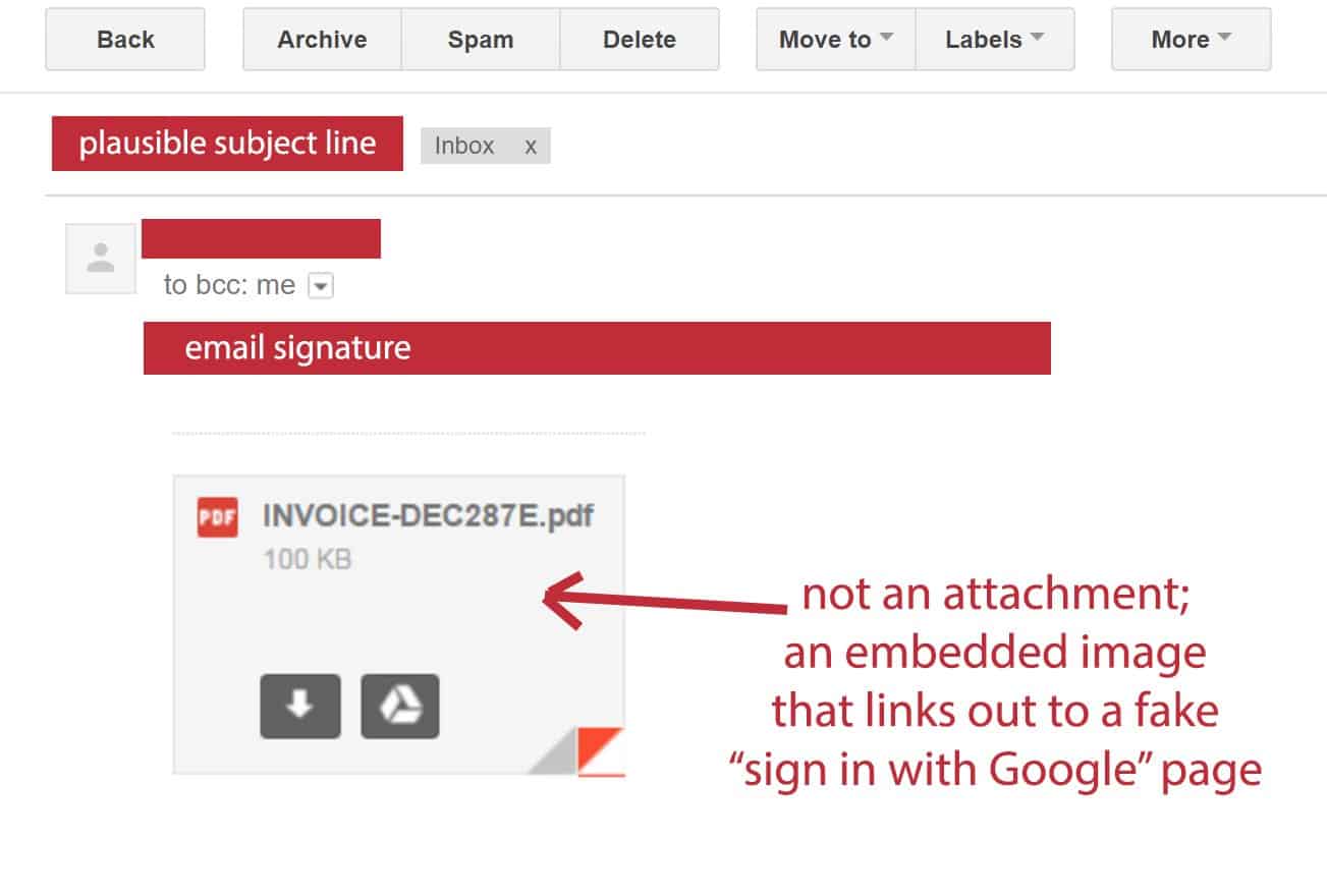 Google Mail - Phishing Anhang - PDF-Datei