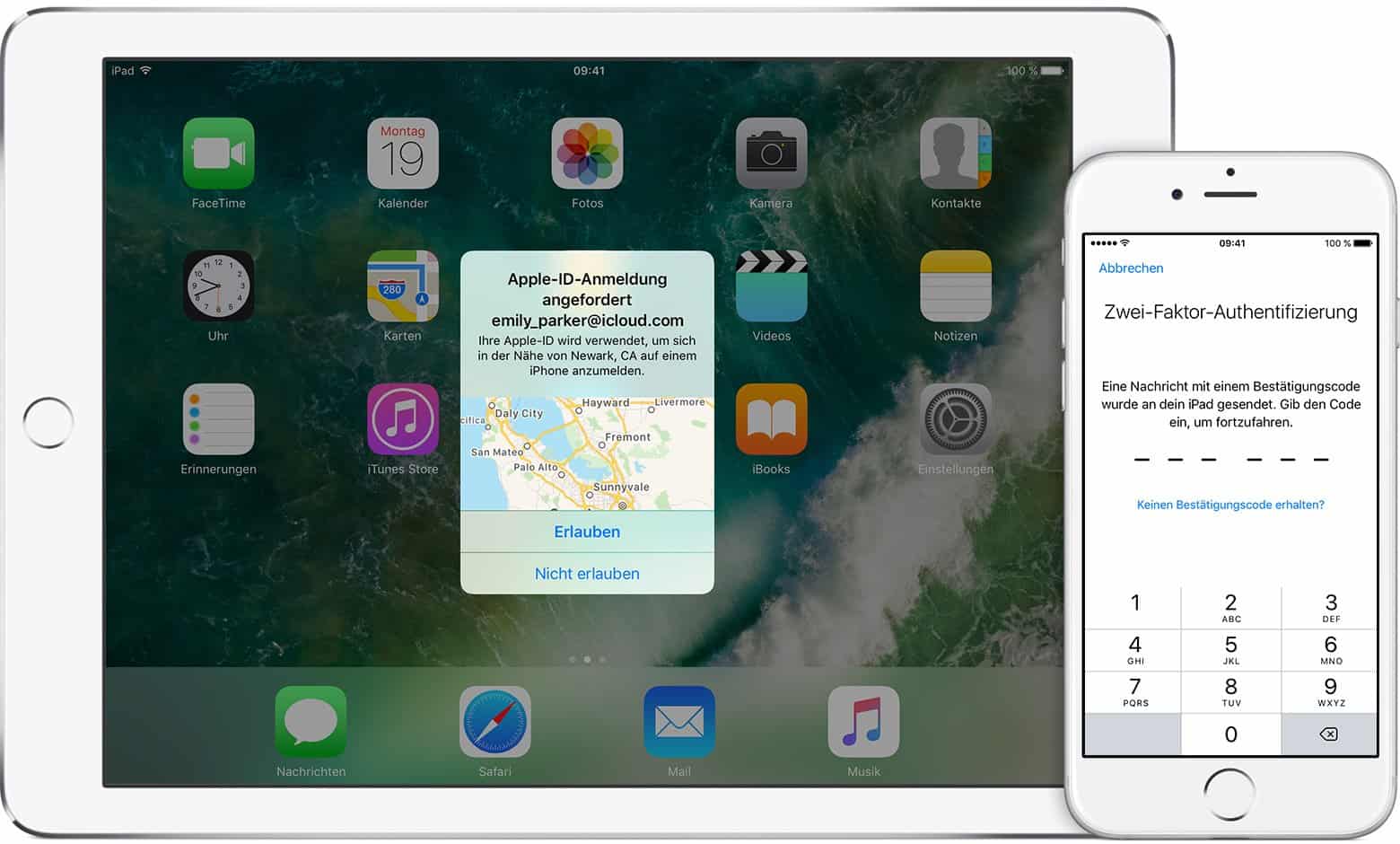 Apple - iPad, iPhone - Verifikation - Login