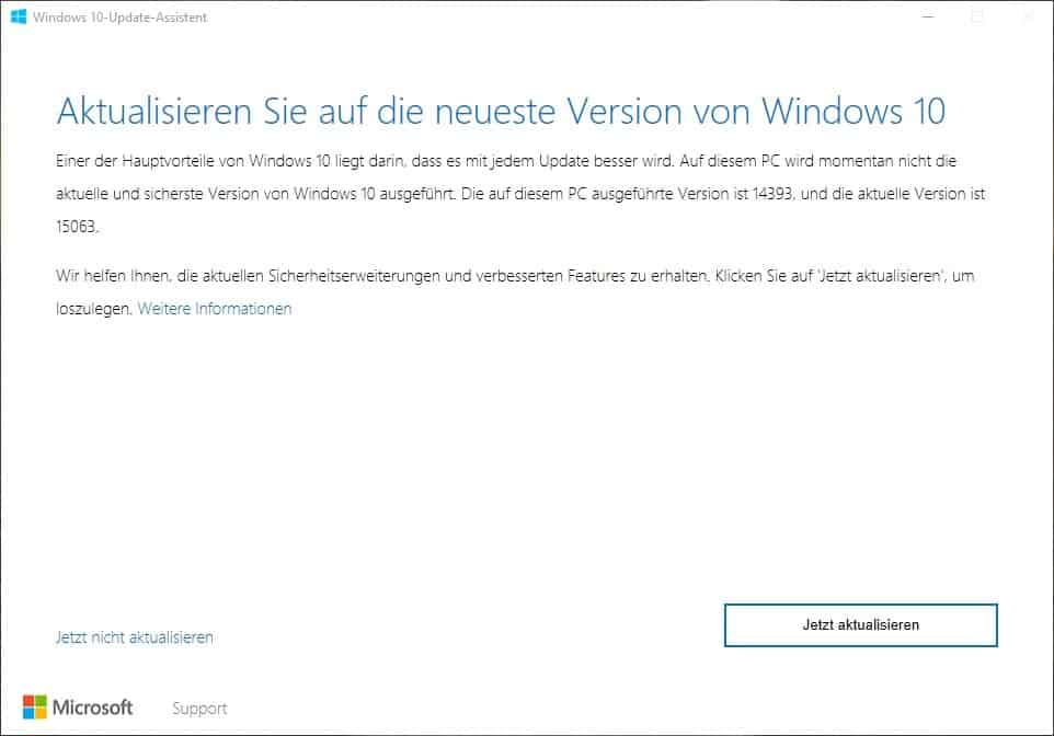 Windows 10 Upgrader - Update Assistent