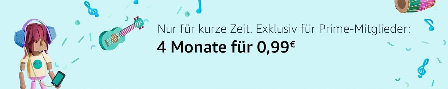 Amazon Music Unlimited - Amazon Prime - 0,99 Euro für vier Monate
