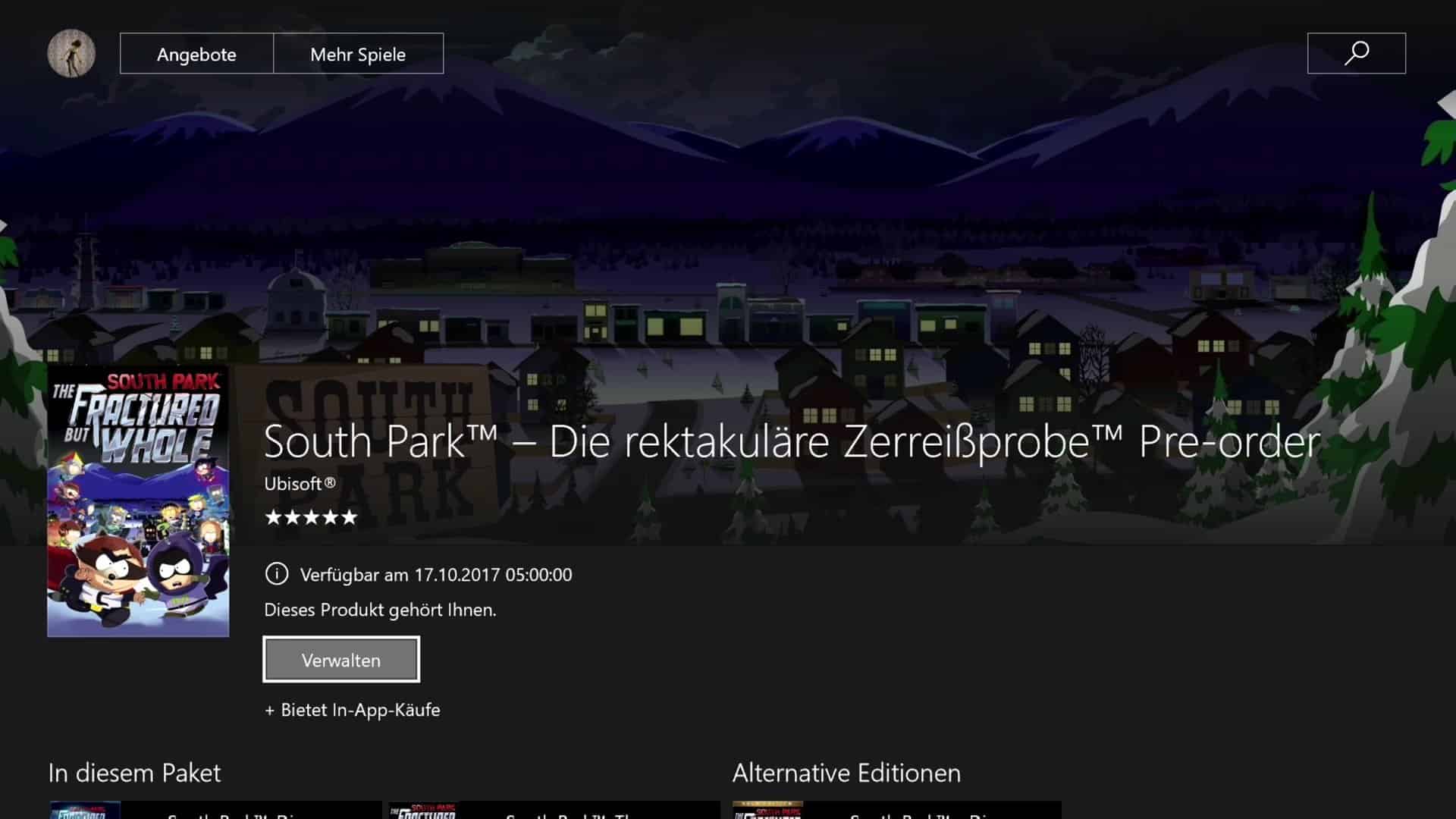 Xbox One-Store - South Park: Die rektakuläre Zerreißprobe