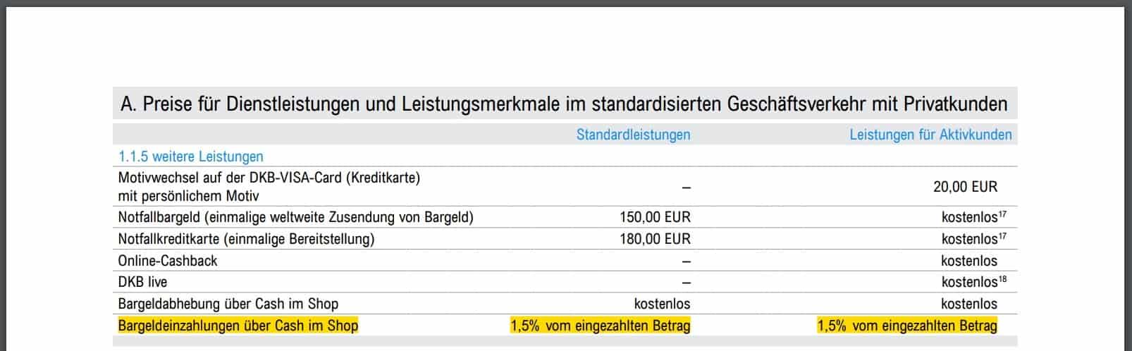 Deutsche Kreditbank - Änderung DKB-Cash-Vertrag - Allgemeine Geschäftsbedingungen