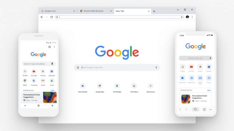 Google Chrome Browser - Desktop - Smartphone-App