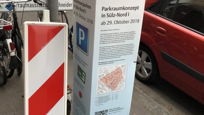 Köln-Sülz - Nord I - Parkraumkonzept - Oktober 2018