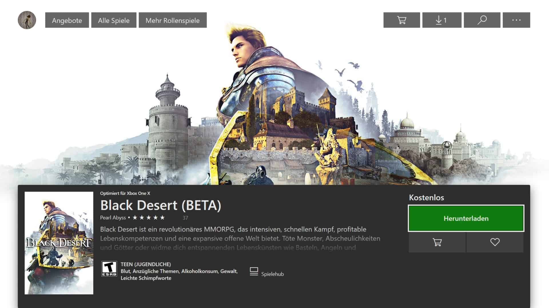 Microsoft Store - Xbox One - Black Desert Online Beta