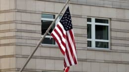 Flagge der Vereinigten Staaten - Gebäude - USA