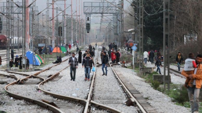 Flüchtlinge - Balkanroute - Schiene - Gleisnetz