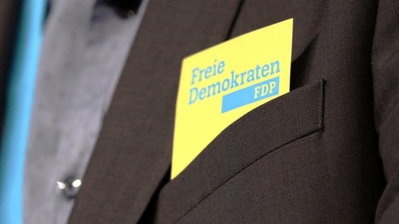 Freie Demokraten - FDP Logo - Anzug