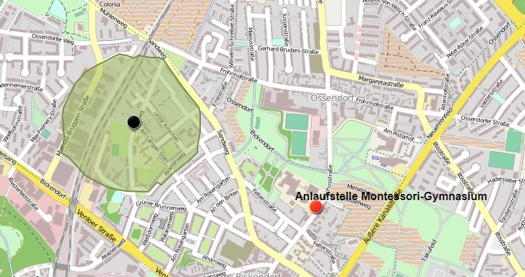 Stadt Köln - Straßenkarte - Evakuierung - Bickendorf - Juli 2019 - Köln-Bickendorf