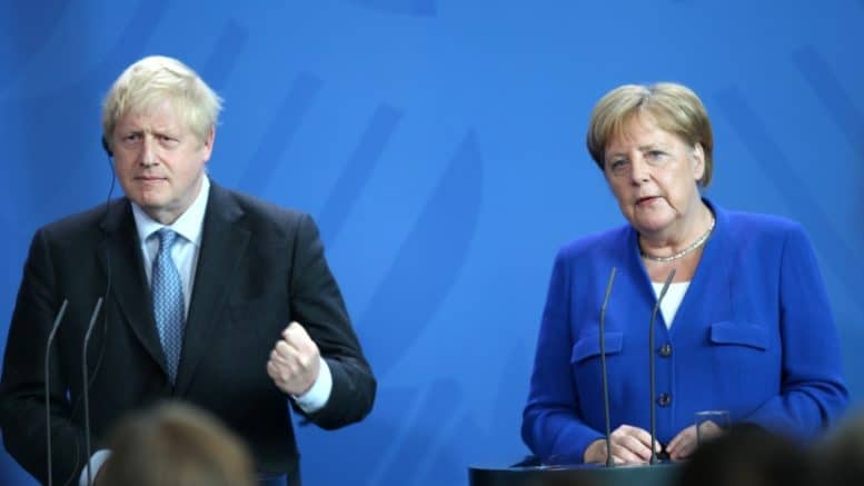 Boris Johnson - Premierminister Vereinigten Königreichs - Angela Merkel - Bundeskanzlerin