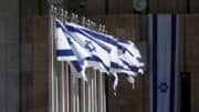 Israel - Fahnen - Flaggen - Fahnenmast - Israelische Fahnen - Gebäude