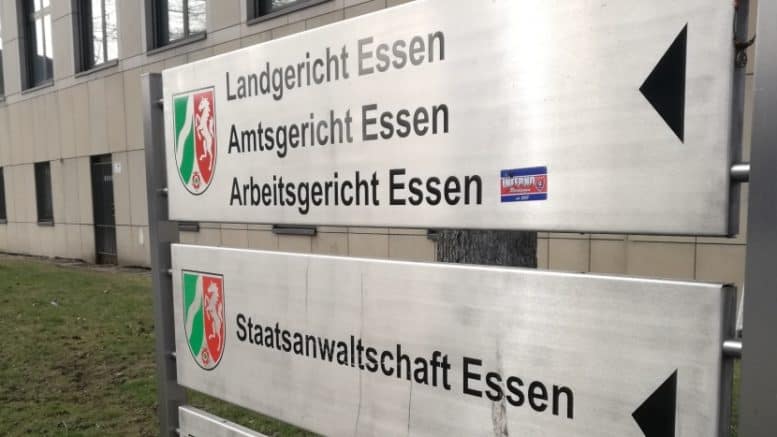 Justizzentrum Essen - Landgericht Essen - Amtsgericht Essen - Staatsanwaltschaft Essen - Schilder - Essen