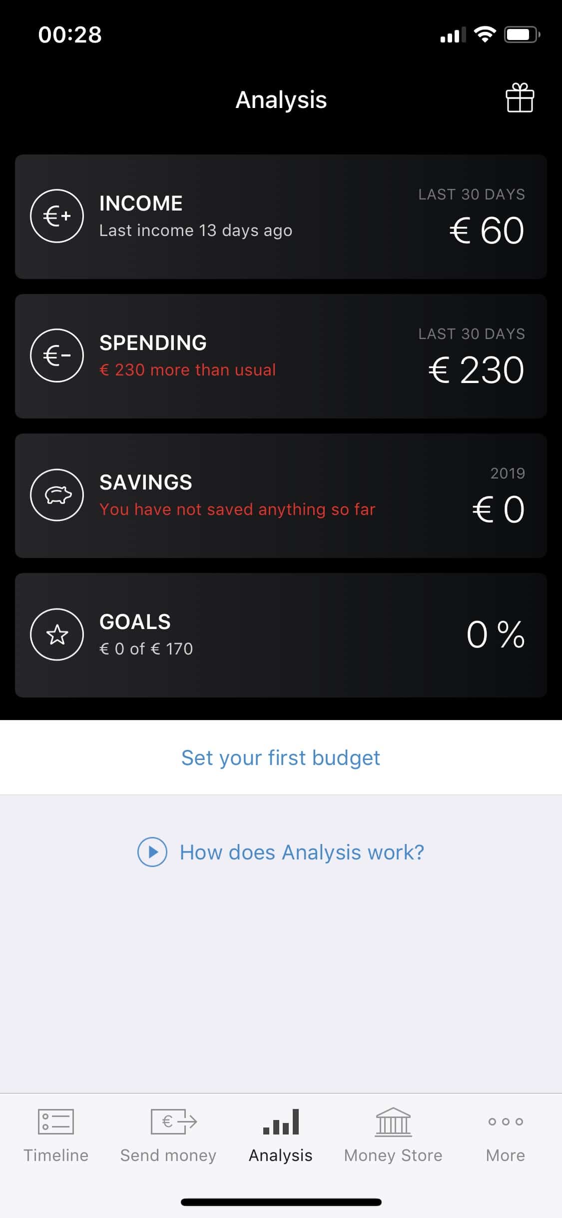 Numbrs - iPhone - iOS-App - Analysis - Analyse - Ausgaben - Einnahmen