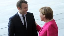 Angela Merkel - Emmanuel Macron - Bundeskanzlerin - Staatspräsident - Politiker