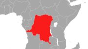 Demokratische Republik Kongo - Land - Landkarte - Karte - Länder