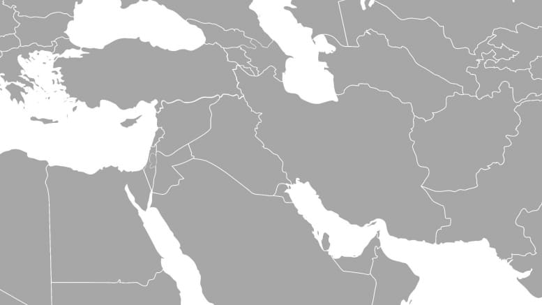 Naher Osten - Karte - Landkarte - Länder