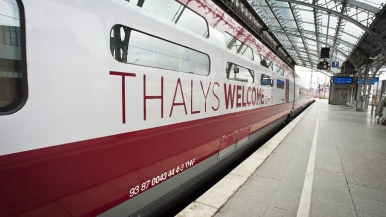 Thalys - Zug - Bahnsteig - Gleis 9 - Köln-Hauptbahnhof
