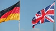Deutschland - Großbritannien - Flaggen - Fahnen - Fahnenmast