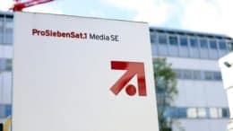 ProSiebenSat.1 - Deutsches Medienunternehmen - Unternehmensschild - Zentrale - Unterföhrig