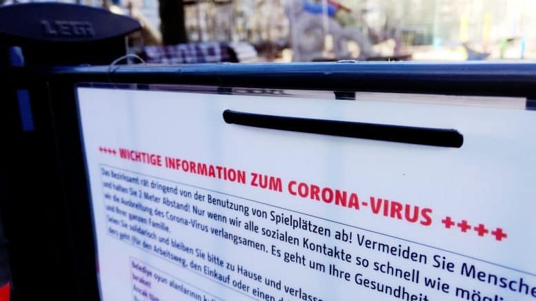 Wichtige Informationen zum Coronavirus - Bezirksamt - Spielplatz - Gesperrt