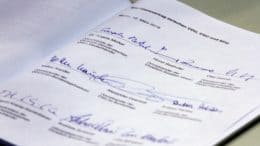 Koalitionsvertrag - Unterschriften - CDU - CSU - SPD - 2018-2021