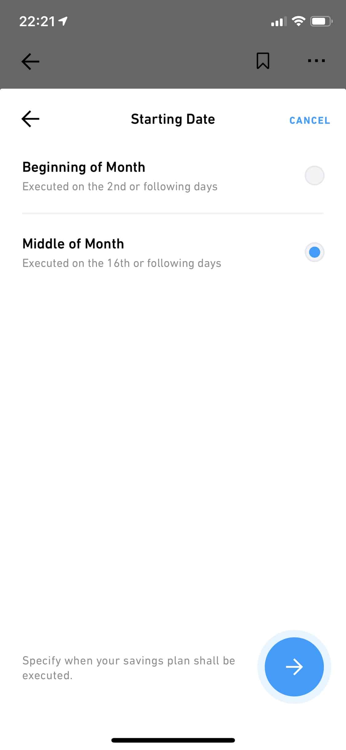 Trade Republic - Apple - iOS-App - ETF - Starting Date - Beginnzeitpunkt
