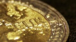 Euro - Goldmünze - Kryptowährung - Europäische Zentralbank
