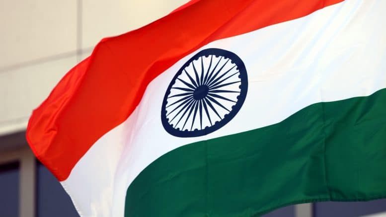 Indien - Flagge - Fahne - Hissend - Gebäude