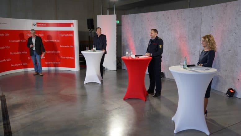 Feuerwehr Köln - Präsentation - Neues Logo - Michael Wehle - Stephan Keller - Christian Miller - Nicole Grünewald - Oktober 2020