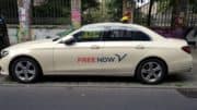 Free Now - MyTaxi - Mobilitätsanbieter - Taxi - Fahrzeug - Straße