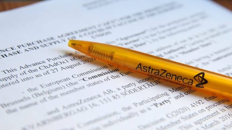 Advance Purchase Agreement - Europäische Kommission - AstraZeneca - Coronavirus - Vertrag - Kugelschreiber