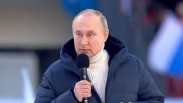 Wladimir Putin - Luschniki Stadium - Rede - März 2022 - Moskau - Russland