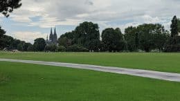 Rheinpark - Öffentlicher park - Wiese - Kölner Dom - Köln-Deutz