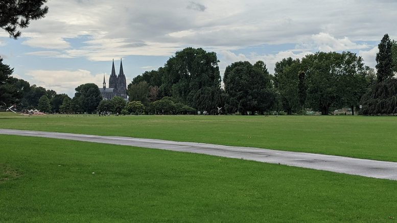 Rheinpark - Öffentlicher park - Wiese - Kölner Dom - Köln-Deutz